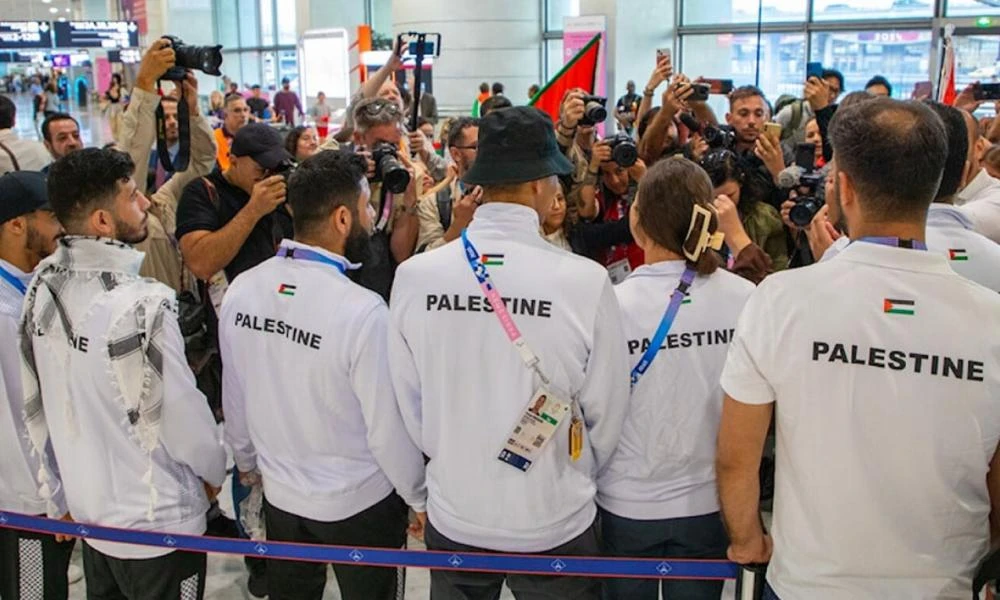 Ολυμπιακοί Αγώνες: Θερμή υποδοχή στους 8 Παλαιστίνιους αθλητές στο Παρίσι (βίντεο)